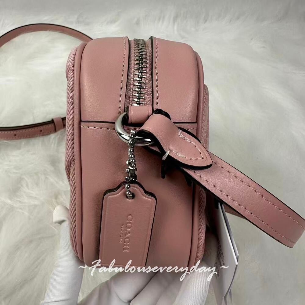 Coach Mini Jamie Camera Bag Crossbody In Denim CBR08 SV/Ballerina/Carnation NWT - Picture 3 of 7